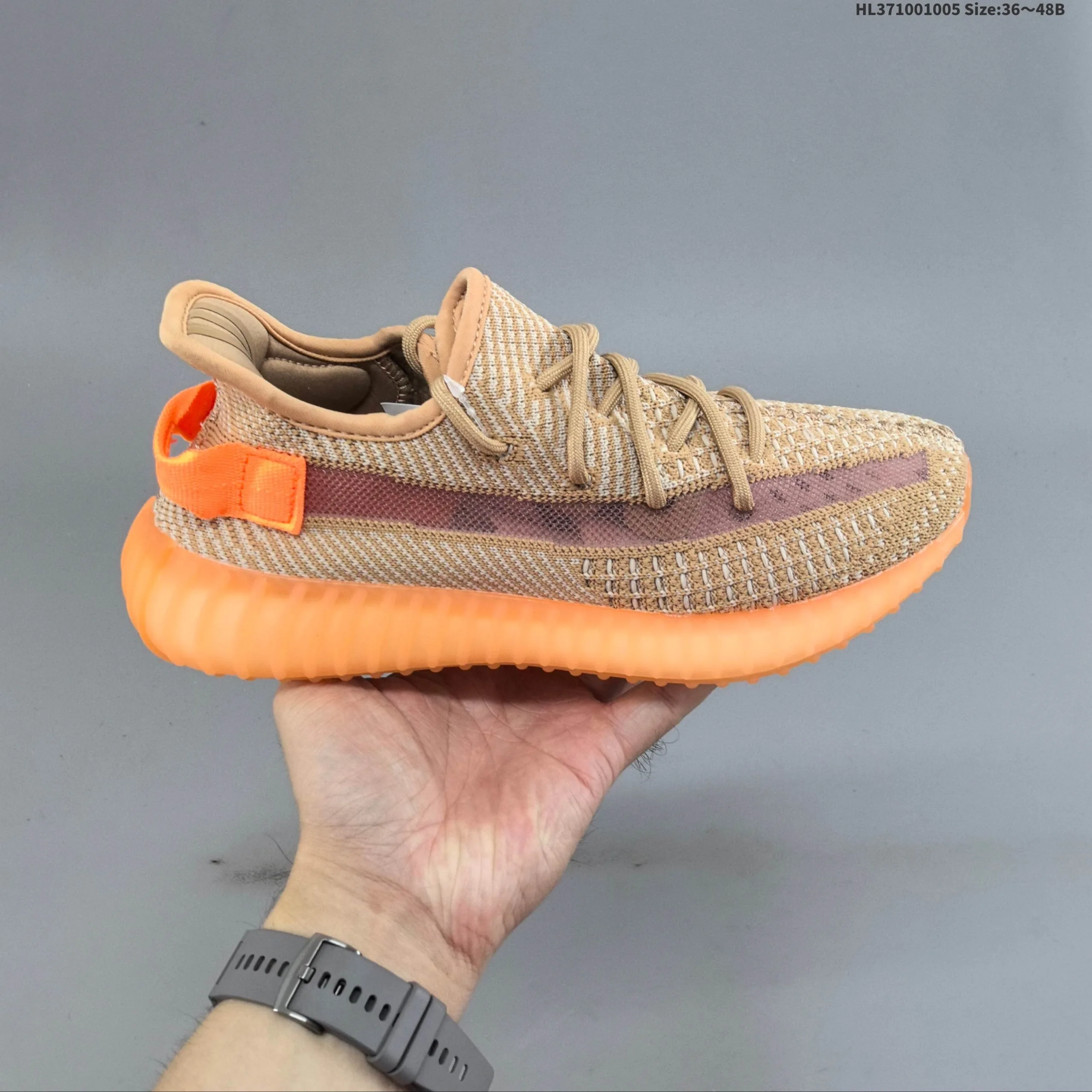 Adidas Yeezy Boost SPLY-350 V2 'Earth' Sneakers - Image 8