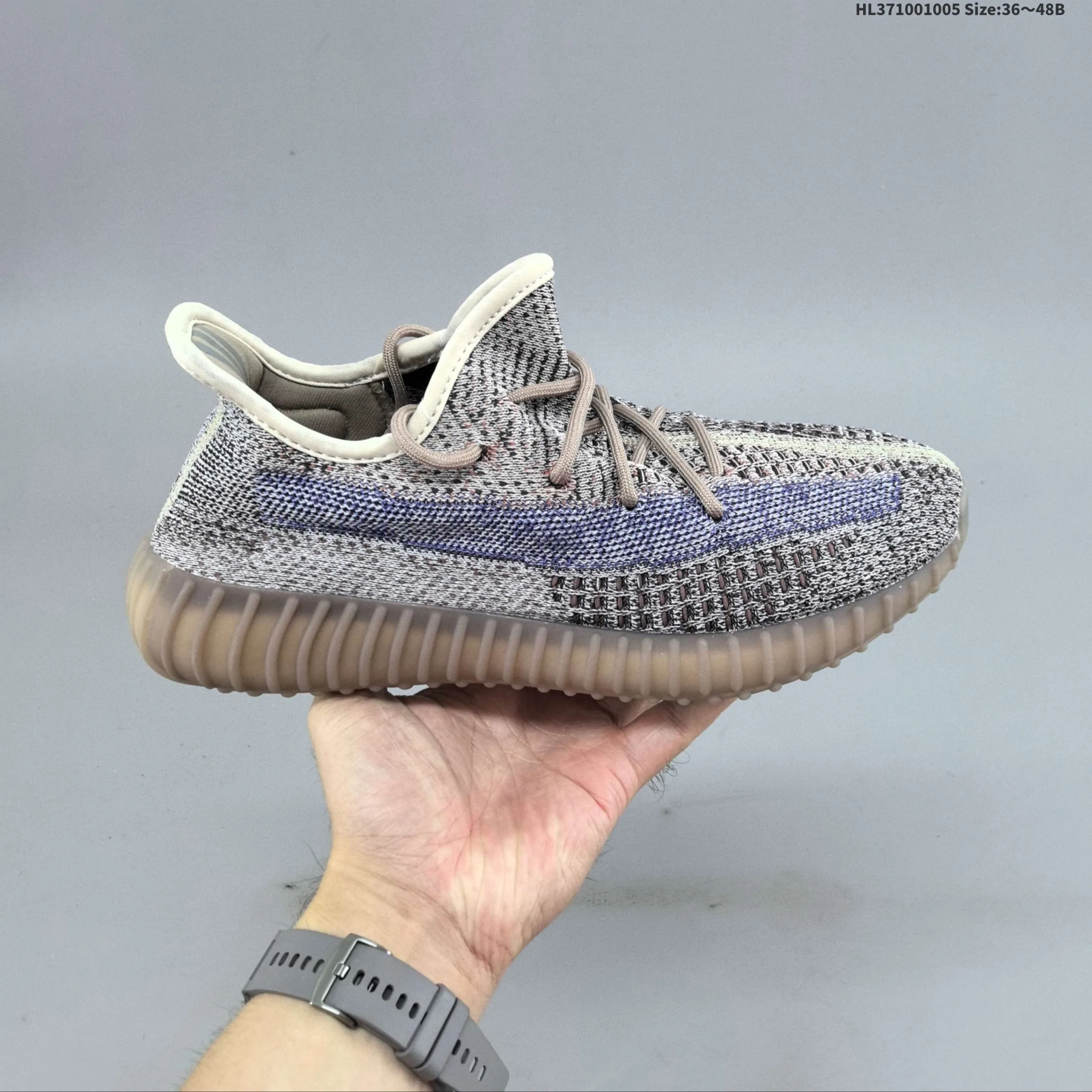 Adidas Yeezy Boost SPLY-350 V2 'Earth' Sneakers - Image 9